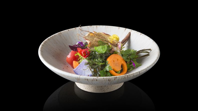 11. Den -- Tokyo, Japan: The seasonal eight-course menu at Den comes complete with fun presentation. The restaurant also won the Art of Hospitality Award 2019.