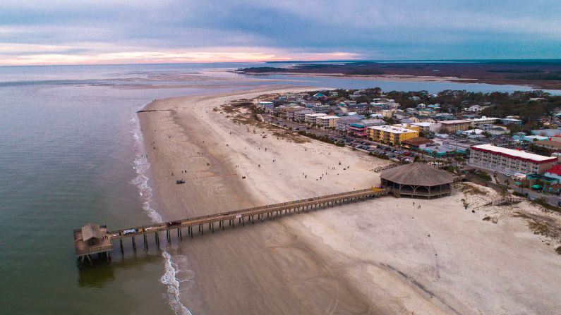 March in Savannah: Nearby Tybee Island is a family-friendly getaway. The ocean will be too cold for swimming for all but the hardiest visitor, but you have a  decent chance for a warmish late winter or early spring stroll on the beach.